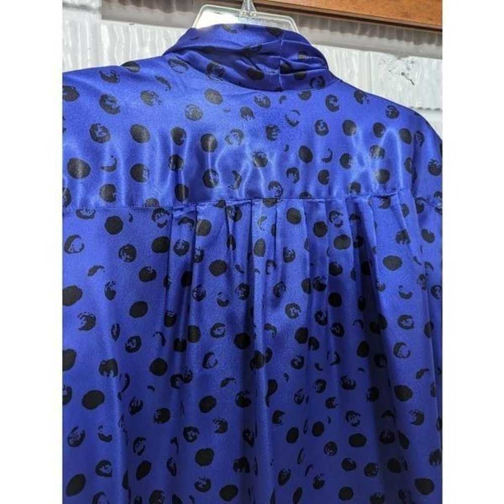 Josephine Vintage Women's Royal Blue Black Patter… - image 7