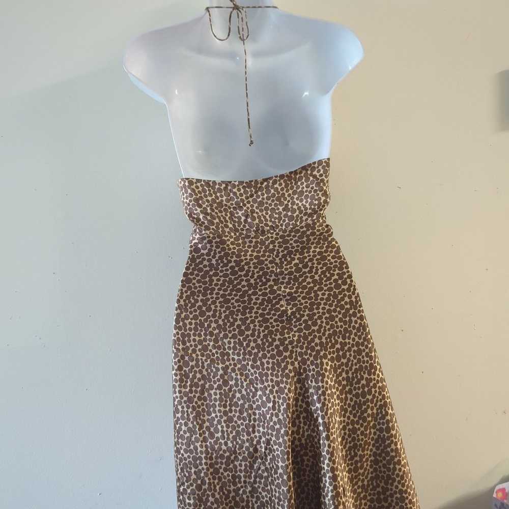 Laundry animal print halter dress - image 4