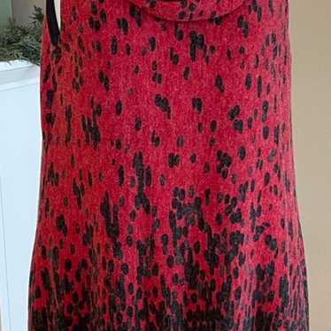 Anthropologie Aryeh Black and Red Bubble Dress Me… - image 1