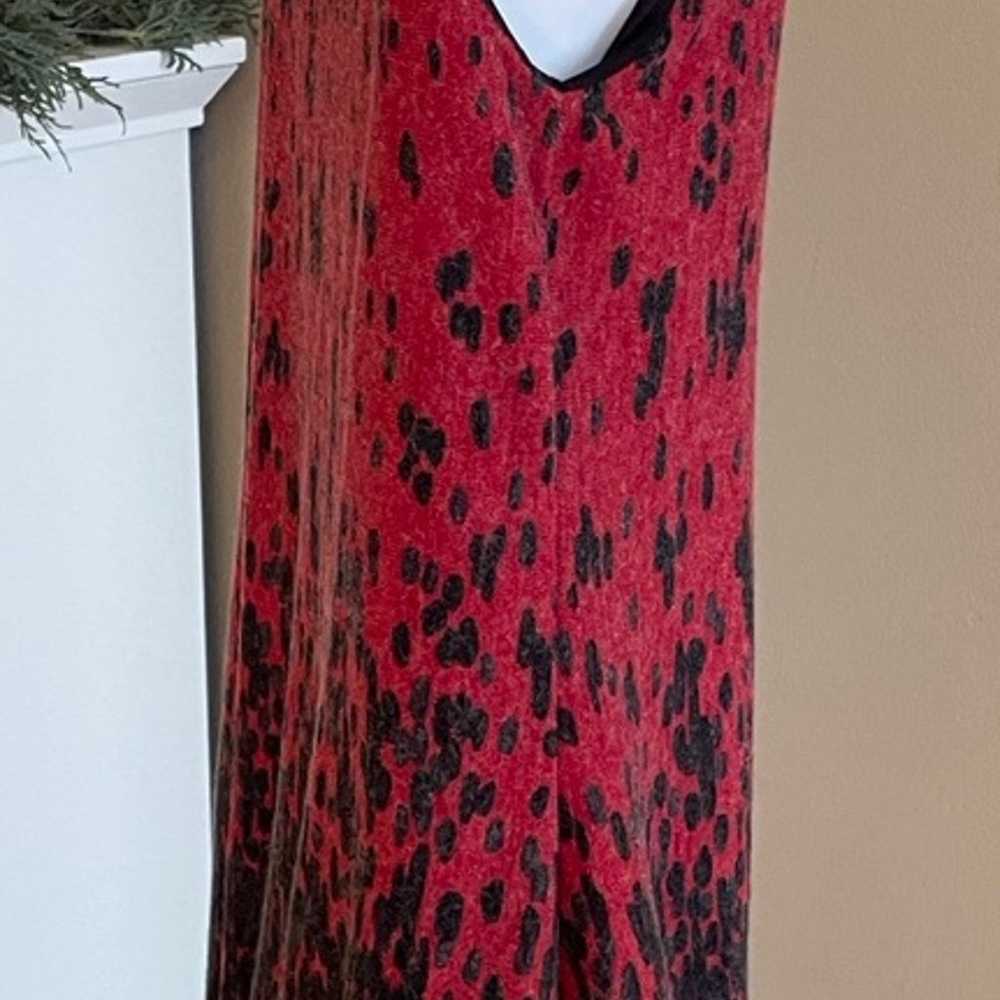 Anthropologie Aryeh Black and Red Bubble Dress Me… - image 2