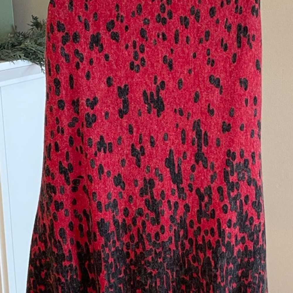 Anthropologie Aryeh Black and Red Bubble Dress Me… - image 3