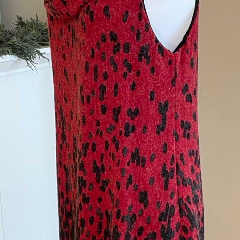 Anthropologie Aryeh Black and Red Bubble Dress Me… - image 4