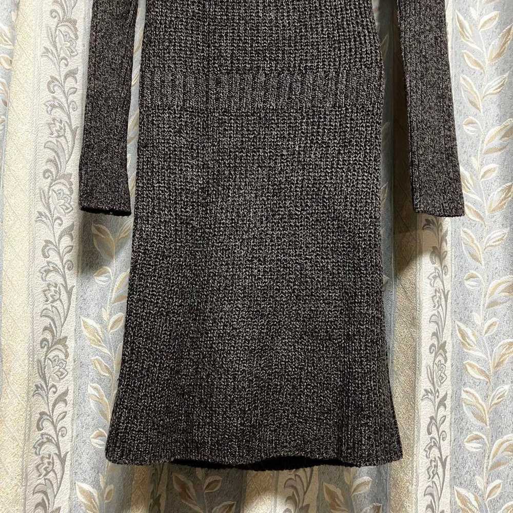 DEPRE DES PRES Grayish Brown Wool Silk Knit Dress - image 10