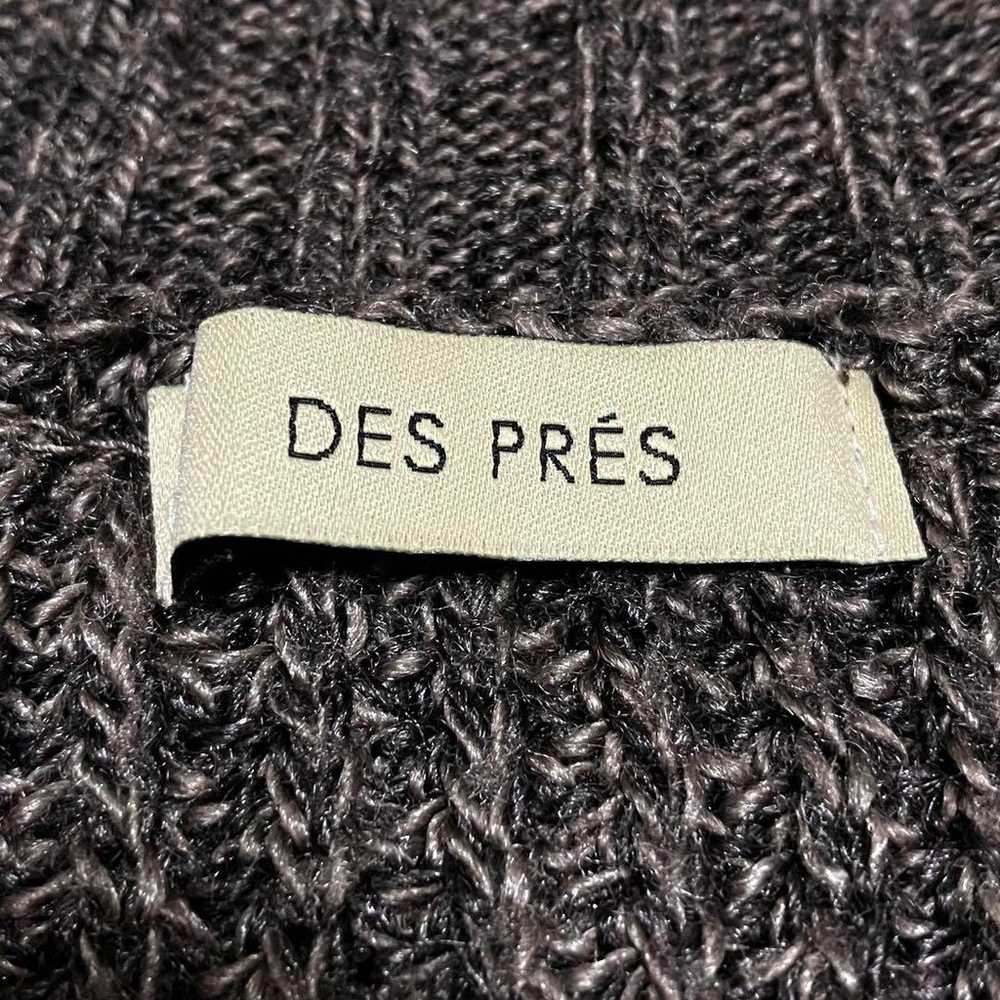 DEPRE DES PRES Grayish Brown Wool Silk Knit Dress - image 11