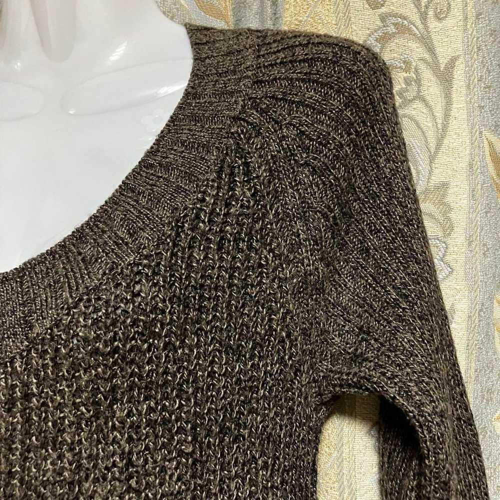 DEPRE DES PRES Grayish Brown Wool Silk Knit Dress - image 4