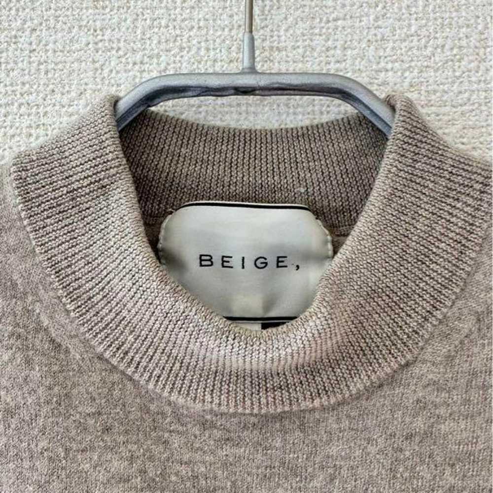 【BEIGE】Crew Neck Knit Dress - image 3