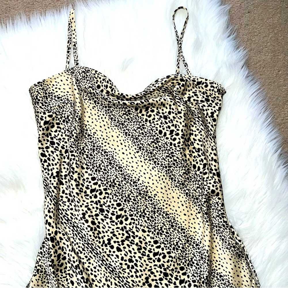 Forever 21 Animal Print Leopard Asymmetrical Slip… - image 3