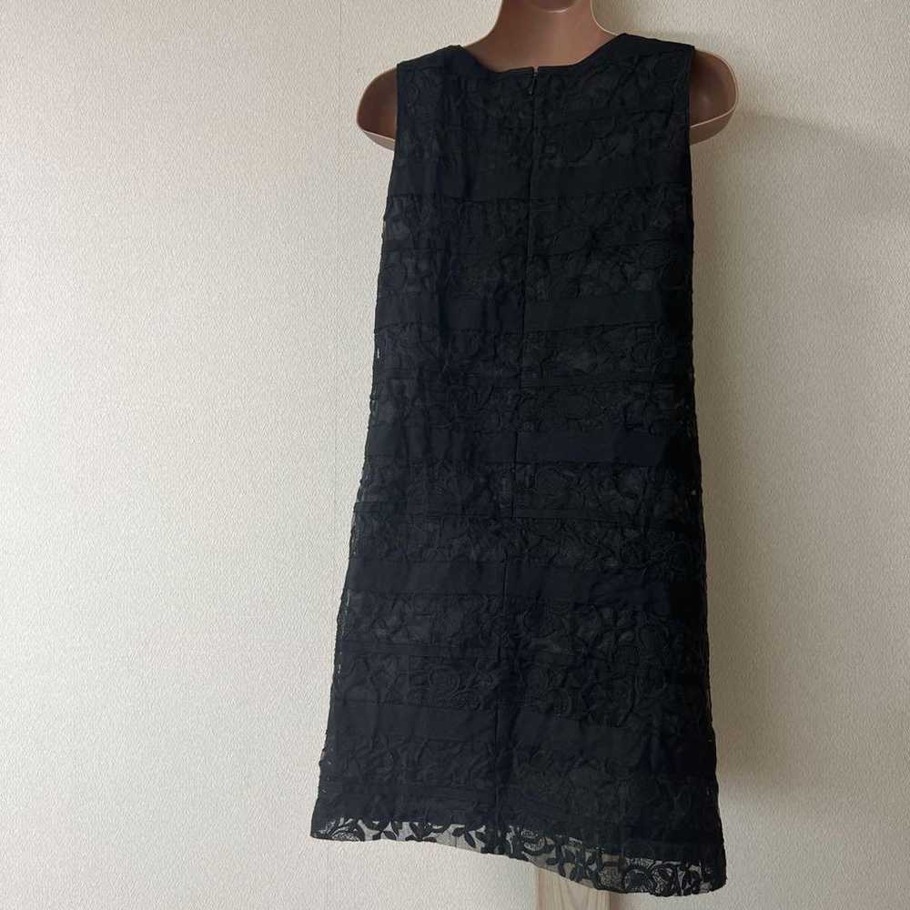 Black Lace Sleeveless Dress - image 2