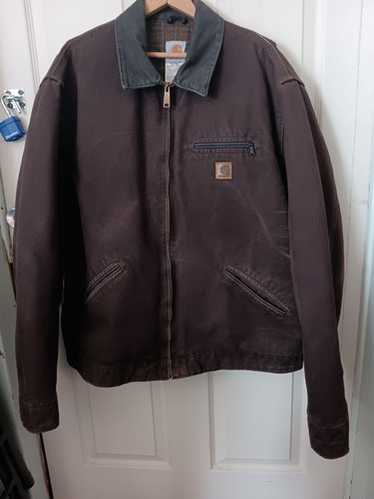 00s XL carhartt デトロイト ジャケット J97 DKB ブラウン Carhartt J97 DKBダークブラウン XLサイズ デトロイトジャケット