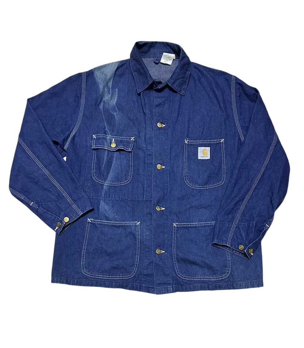 Carhartt × Vintage Vtg 80s Chore Jacket carhatt d… - image 1