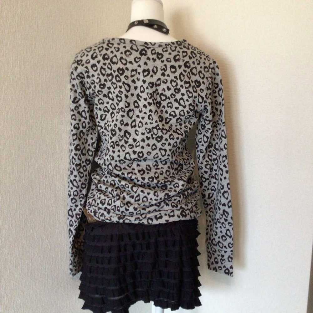 Y2K 00s Archive Leopard Print Long Sleeve T-Shirt… - image 7