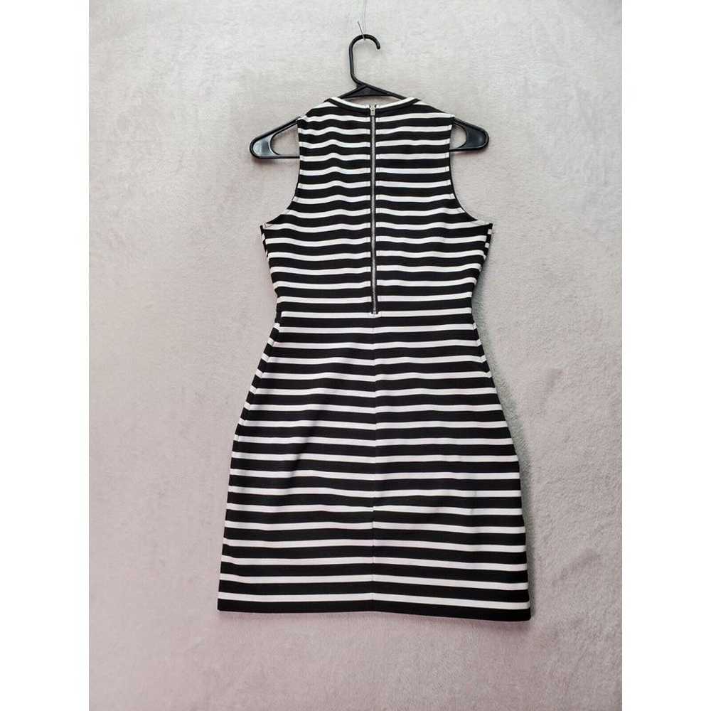 Express Mini Dress Women's Size 4 White Black Str… - image 2