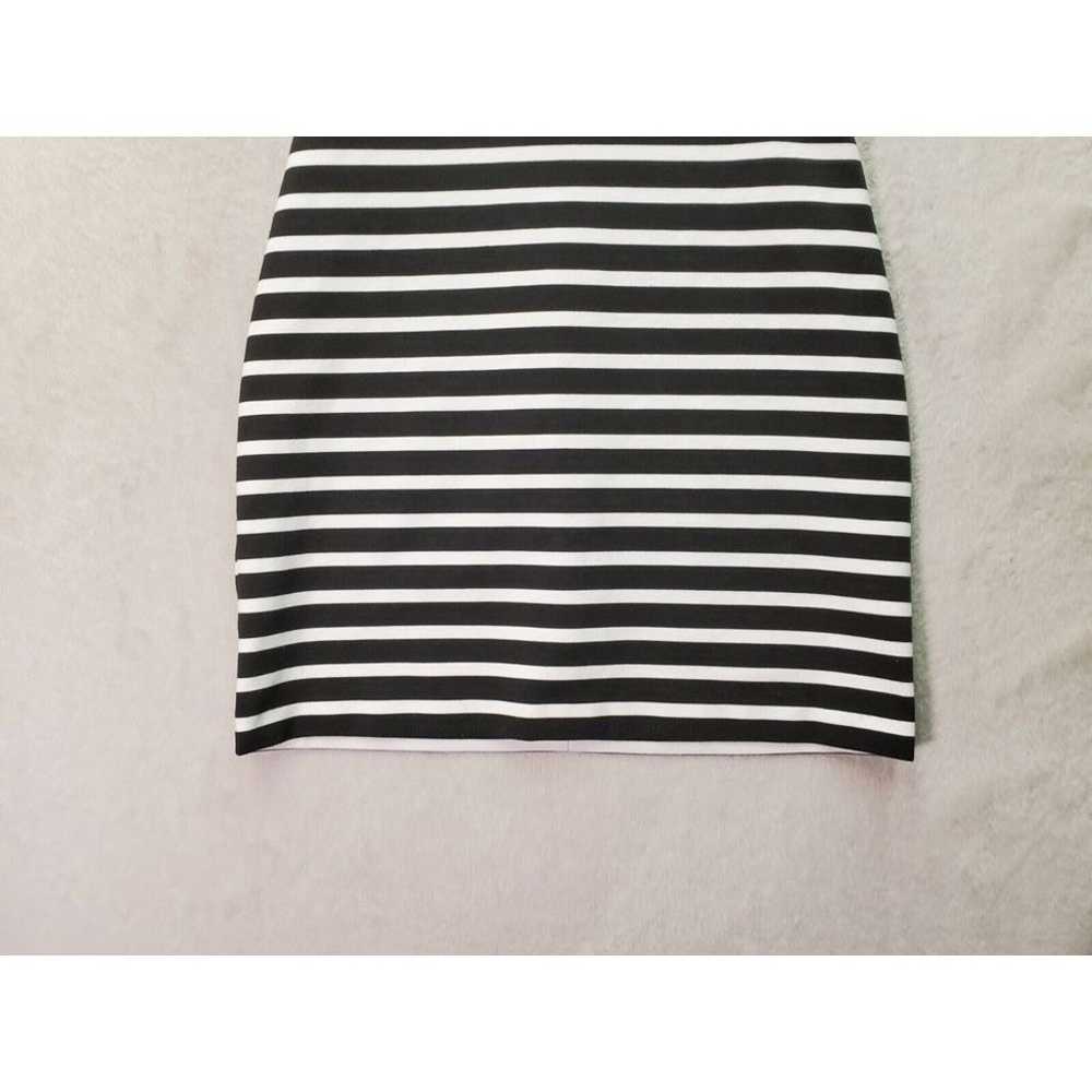 Express Mini Dress Women's Size 4 White Black Str… - image 3