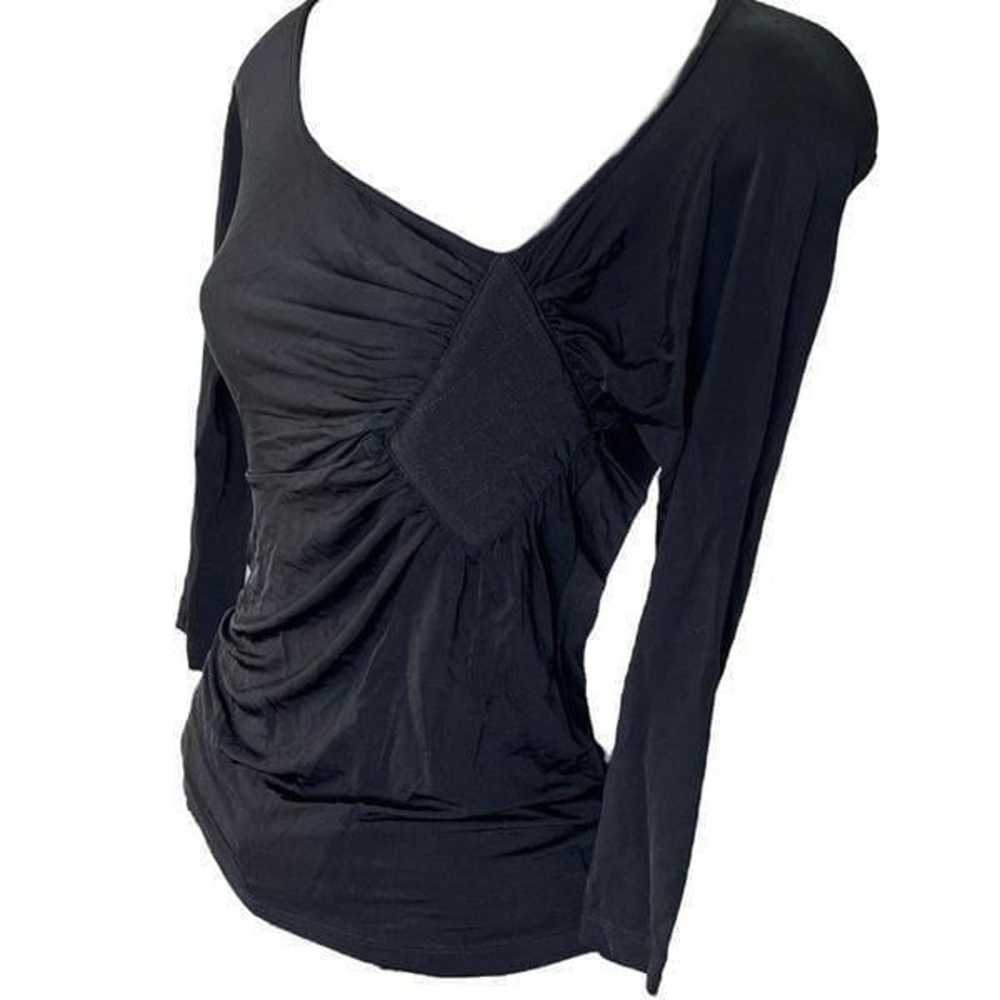 Roberto Just Cavalli Vintage Y2K Solid Black Asym… - image 1