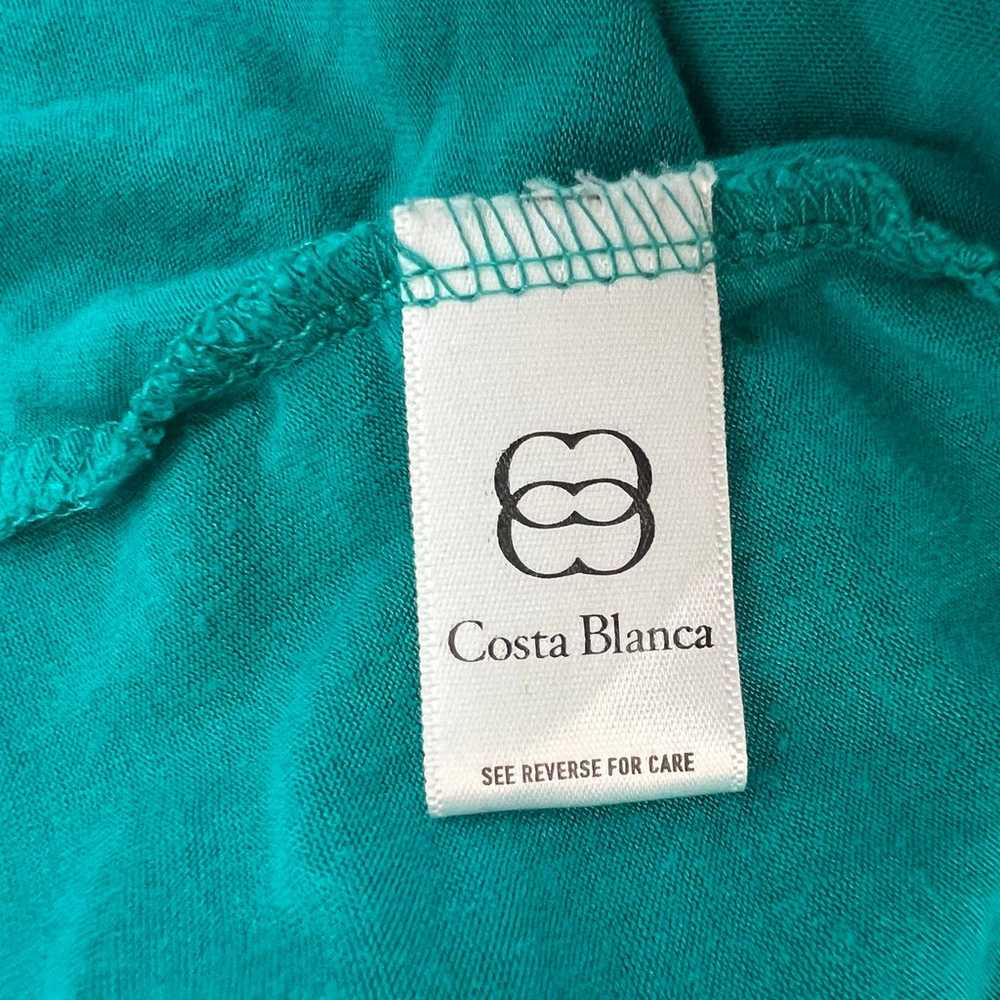 Costa Blanca Collection Scoop Neck Teal Tank Maxi… - image 10