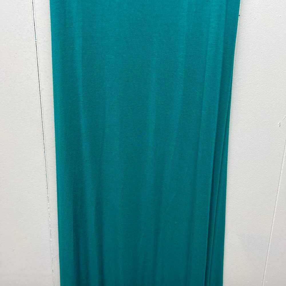 Costa Blanca Collection Scoop Neck Teal Tank Maxi… - image 4