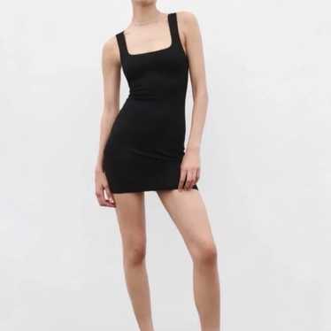 Zara Stretch Knit Mini Black Dress (Size S)