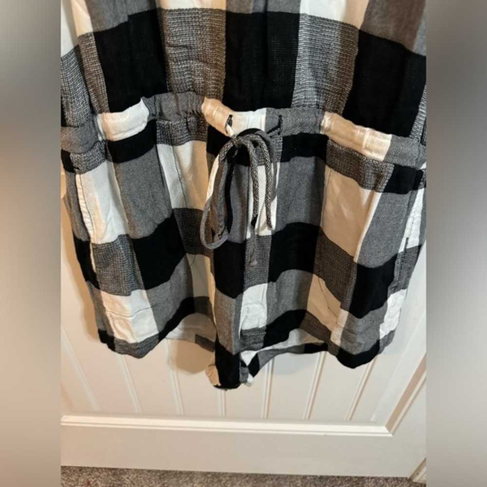 Cloth & Stone Anthropologie Black and White Plaid… - image 3