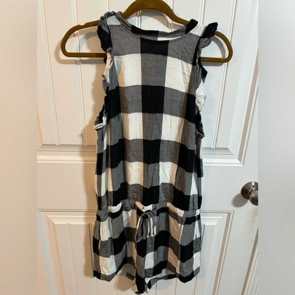 Cloth & Stone Anthropologie Black and White Plaid… - image 4