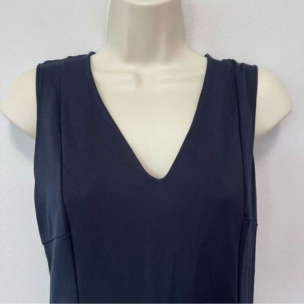 Armani Exchange V-Neck Seam Detail Navy Blue Dres… - image 2