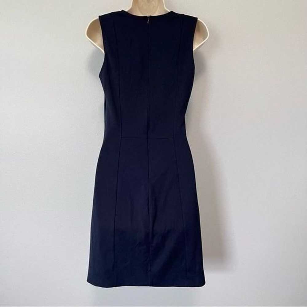 Armani Exchange V-Neck Seam Detail Navy Blue Dres… - image 3