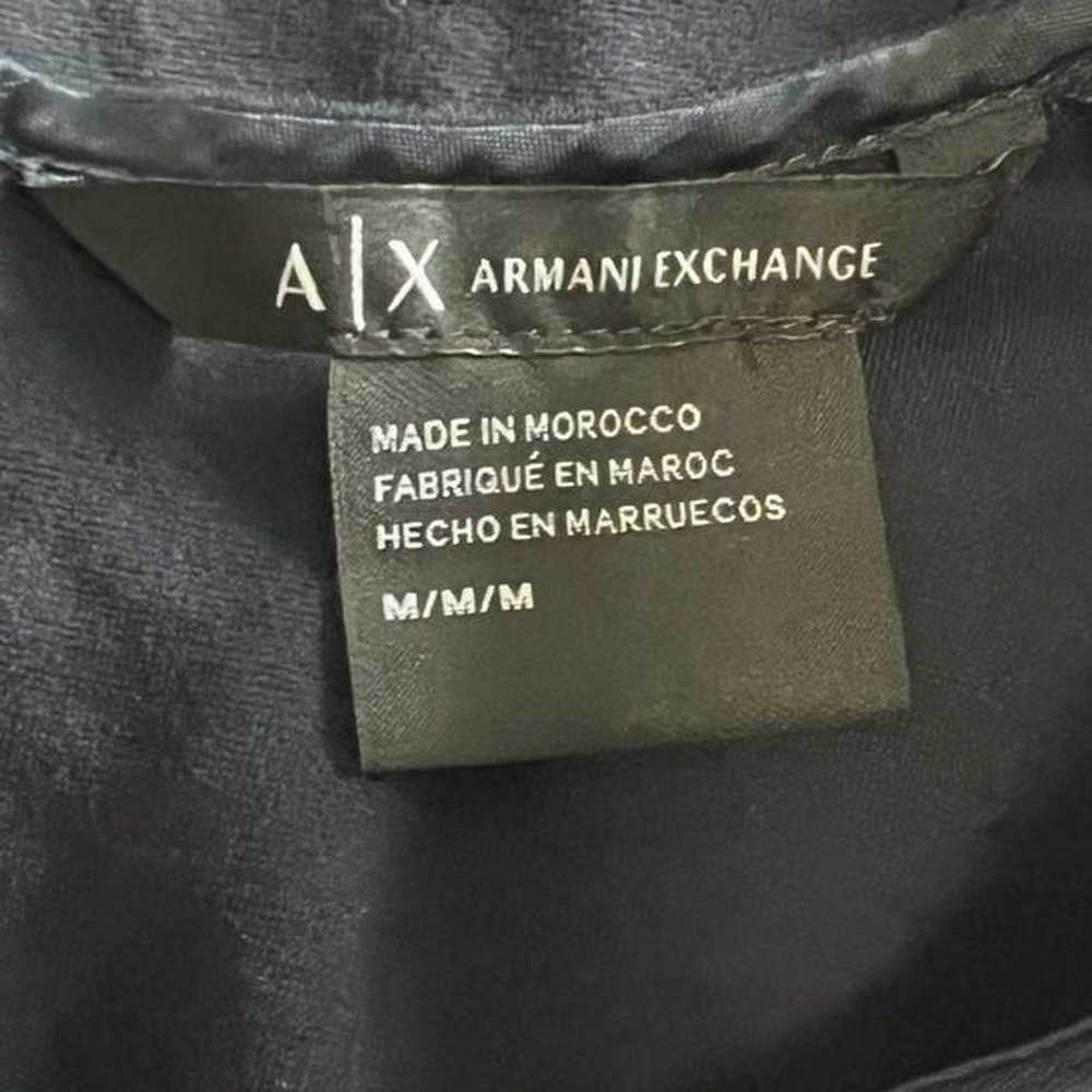 Armani Exchange V-Neck Seam Detail Navy Blue Dres… - image 5