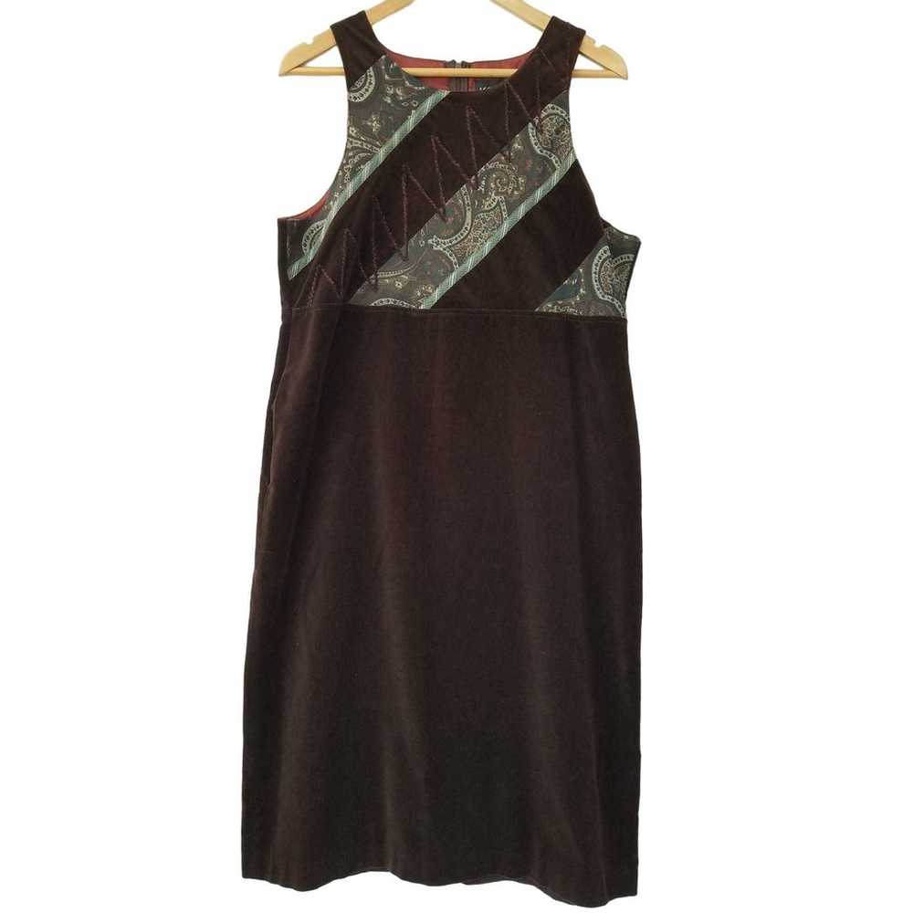 KOOS of Course! Sleeveless Velvet Jumper Brocade … - image 1