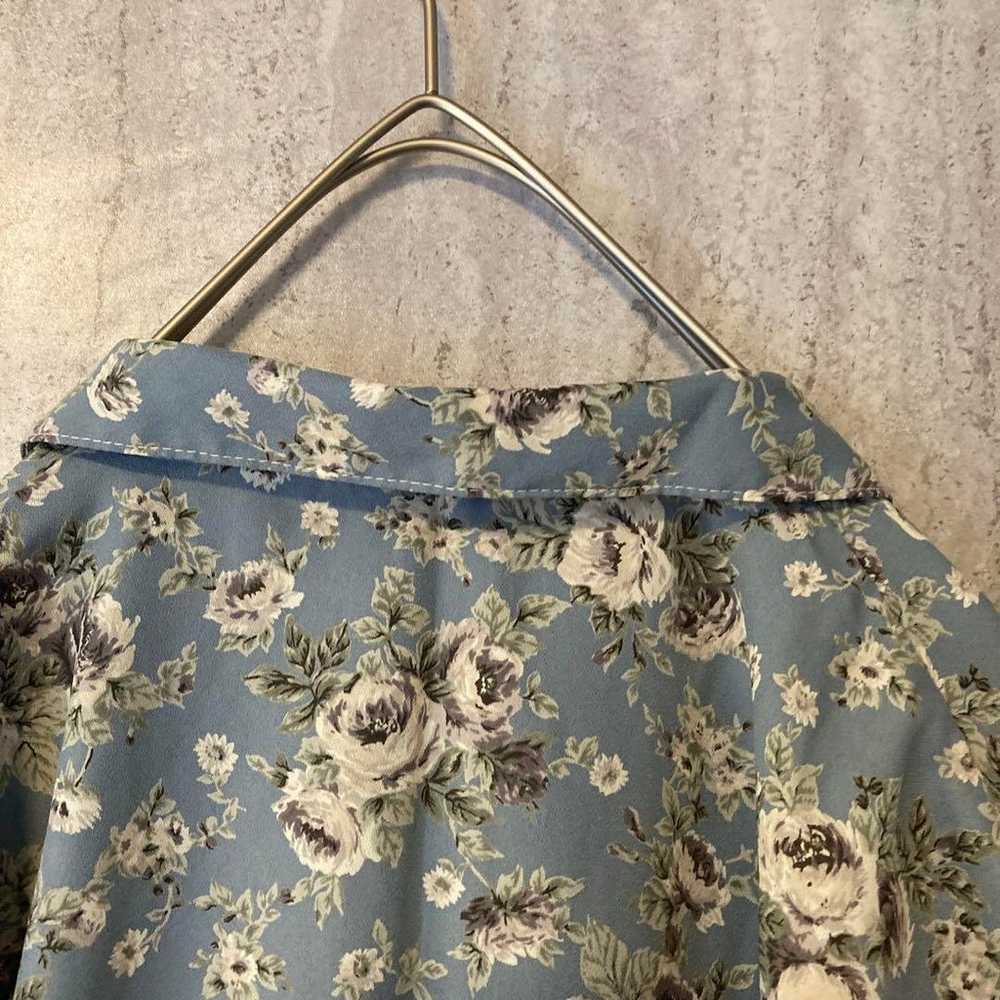 Vintage blouse with floral pattern, classical, re… - image 10