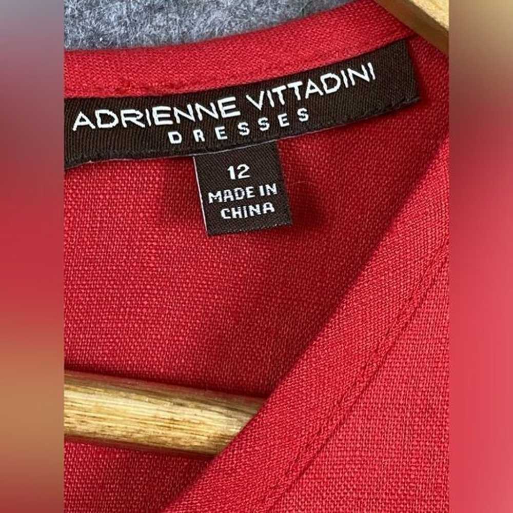 Adrienne Vittadini 100% Linen Shift Dress Size 12… - image 3