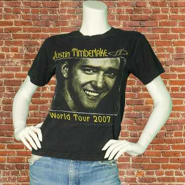 Y2K Vintage Justin Timberlake World Tour 2007 T Sh