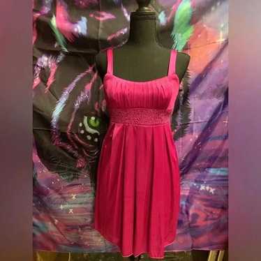 Stylish Pink Cocktail Dress with Sequined Waist