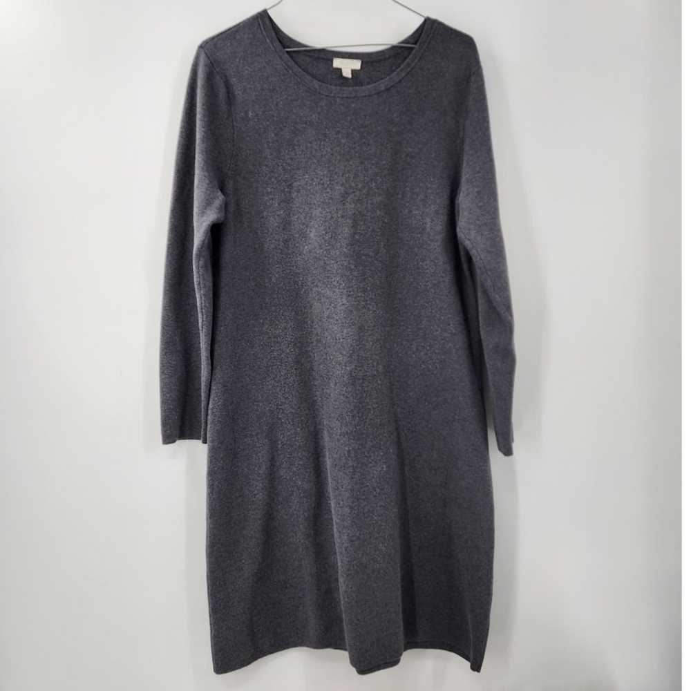 TALBOTS Gray Long Sleeve Sweater Dress Womens Siz… - image 1