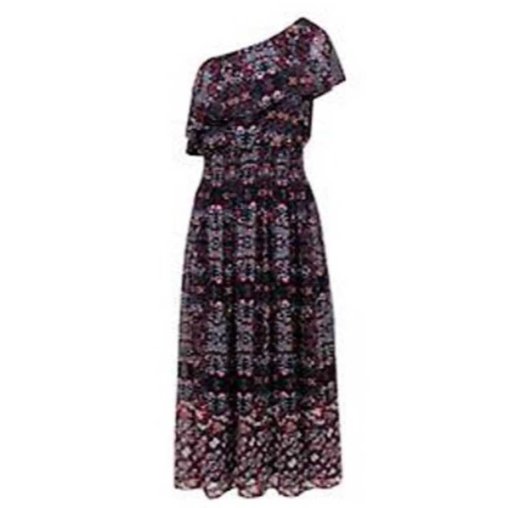 VINCE CAMUTO One Shoulder Navy Blue Floral Boho M… - image 3