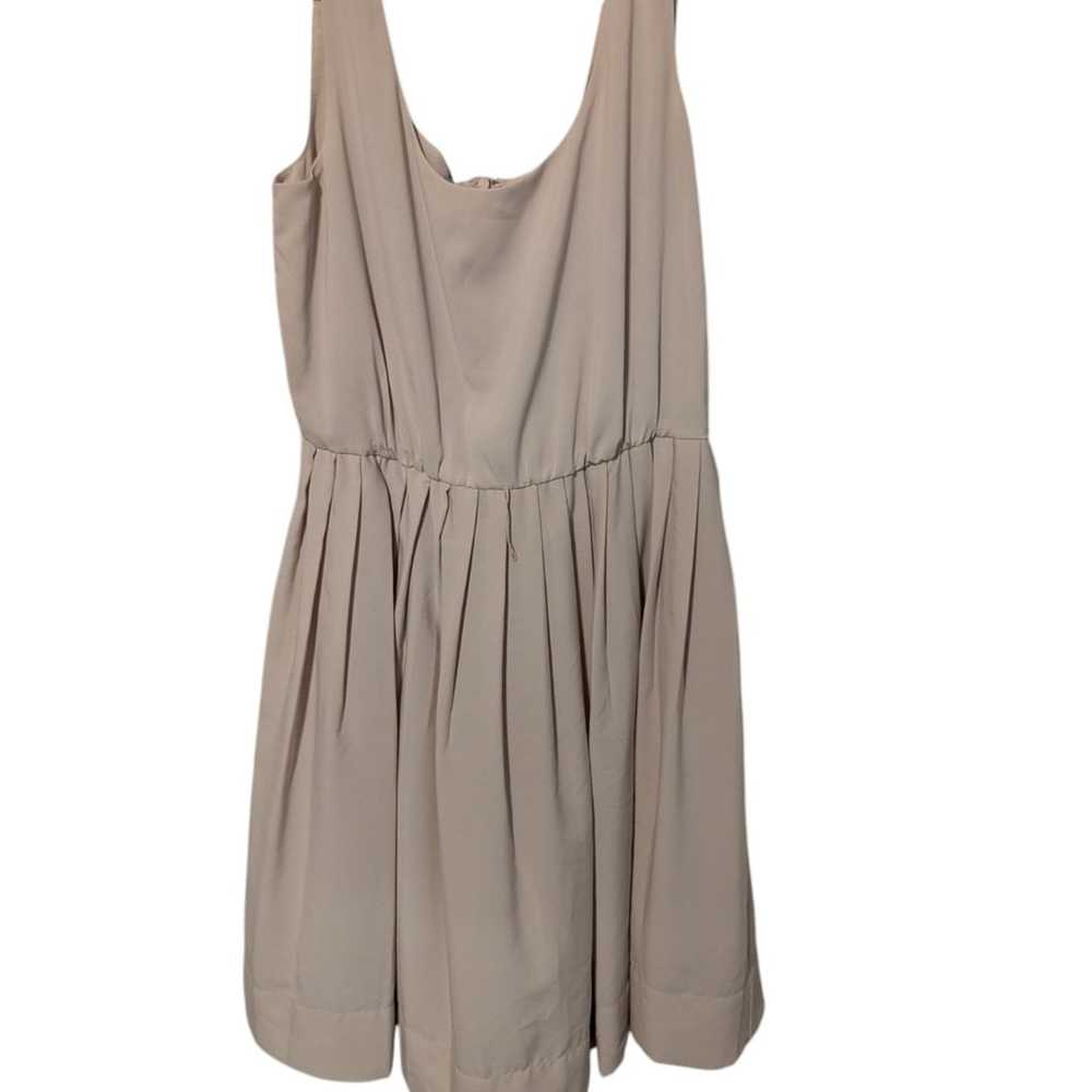 Calvin Klein, nude pinafore style dress, size 6 - image 2