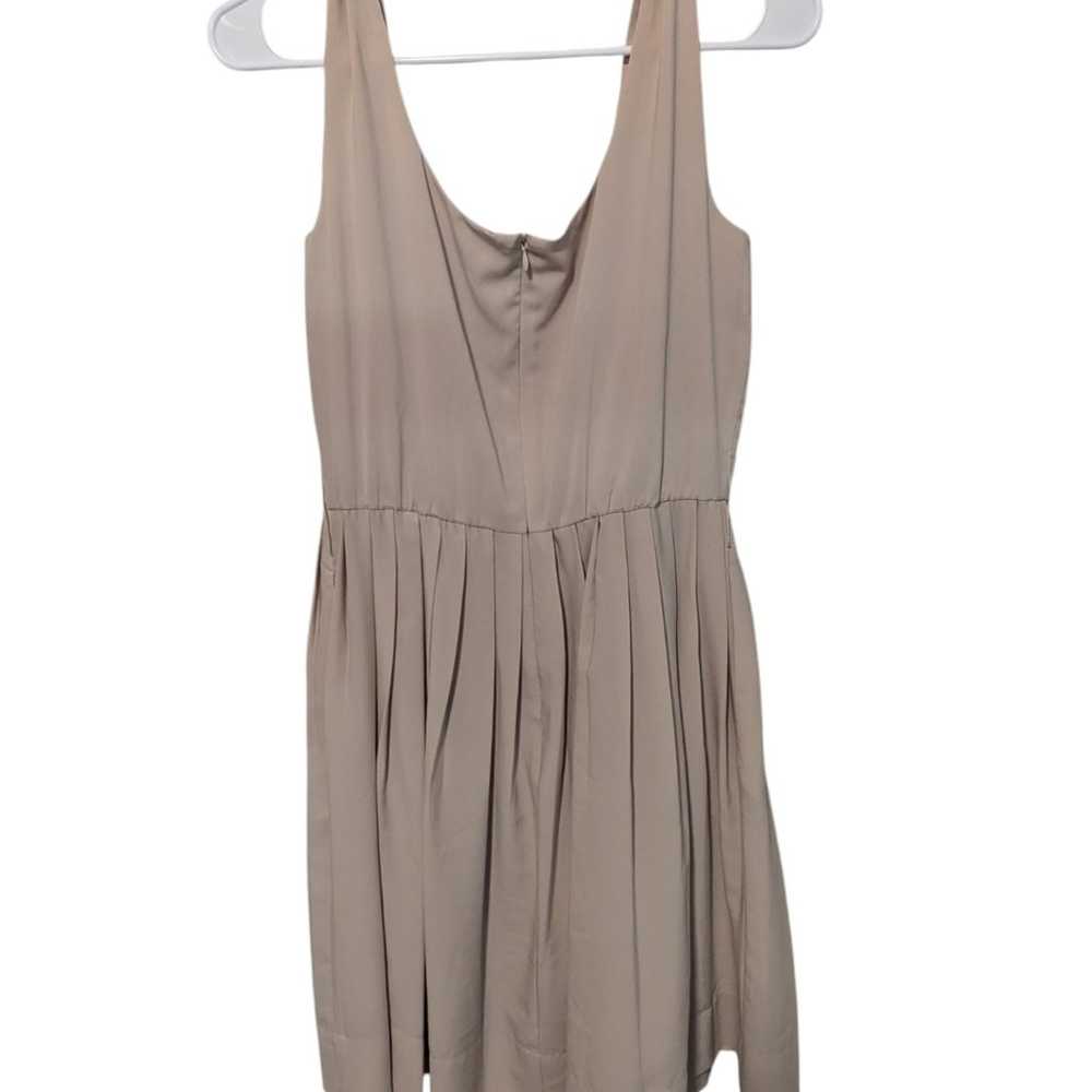 Calvin Klein, nude pinafore style dress, size 6 - image 3