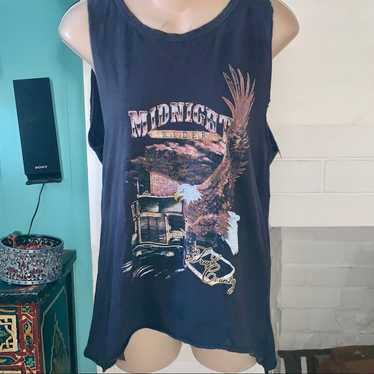 VINTAGE SPELL DESIGNS MIDNIGHT RIDER TANK TOP S