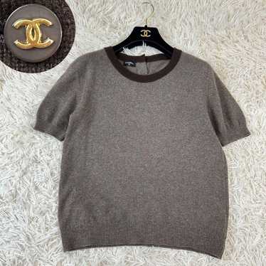 Extremely beautiful CHANEL Cashmere Short Sleeve … - image 1