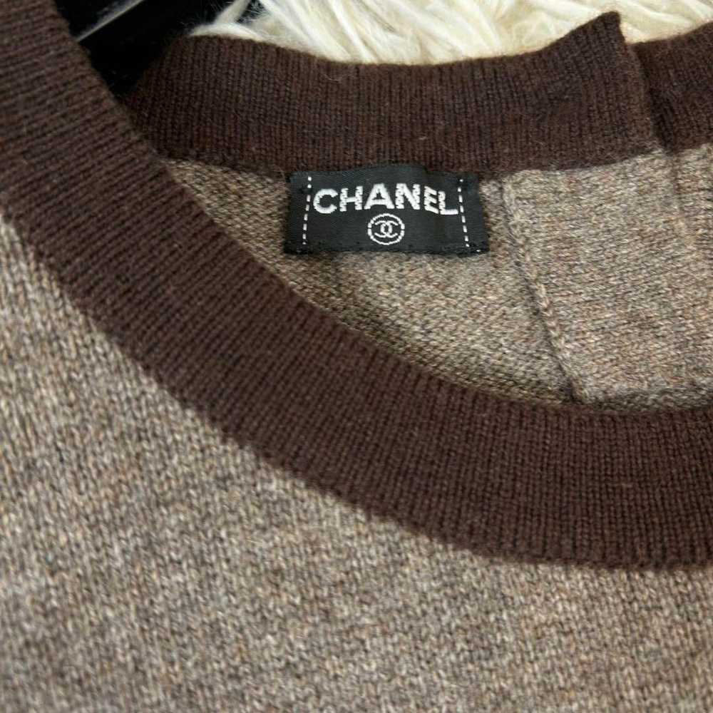 Extremely beautiful CHANEL Cashmere Short Sleeve … - image 8