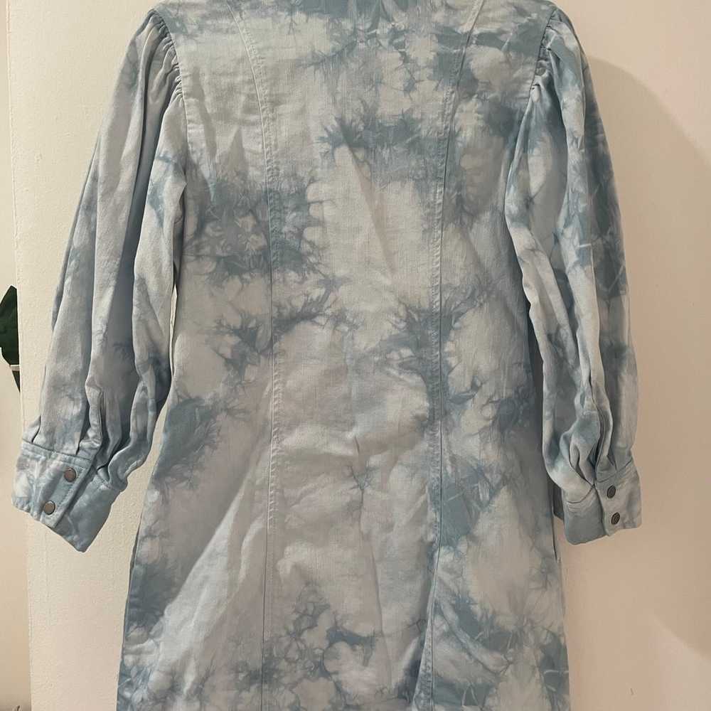 Tie-dye denim dress - image 2