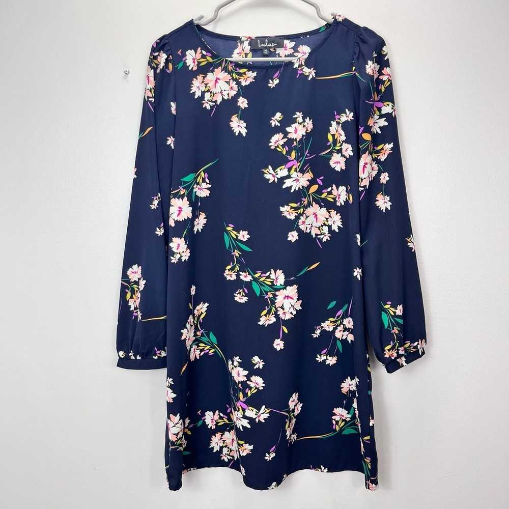 Lulus Herbaceous Babe Navy Floral Print Long Slee… - image 5