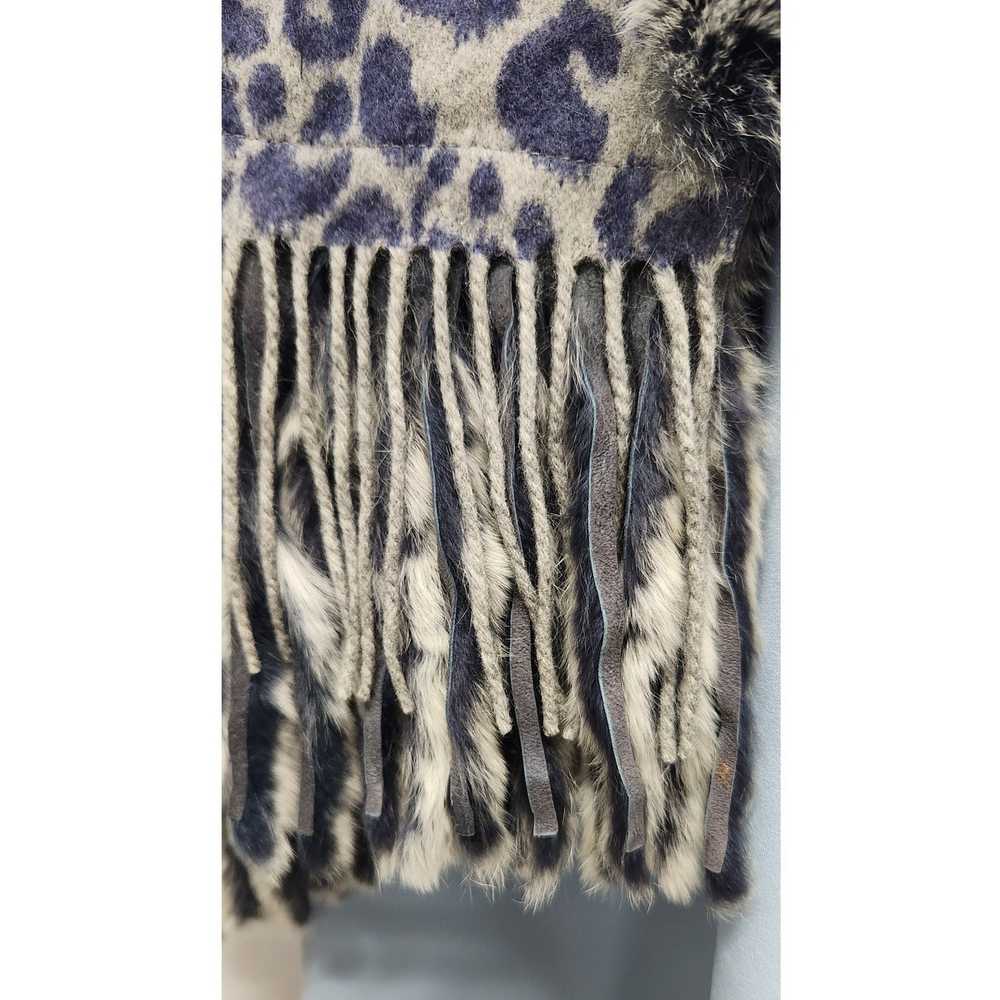 Cashmere Rabbit Fur Reversible Shawl/Scarf/Wrap B… - image 7