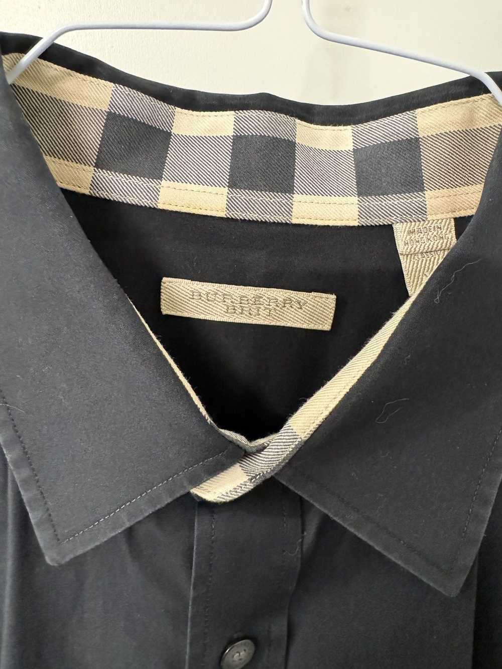 Burberry Burberry Button Up - Navy Blue - XL - image 3