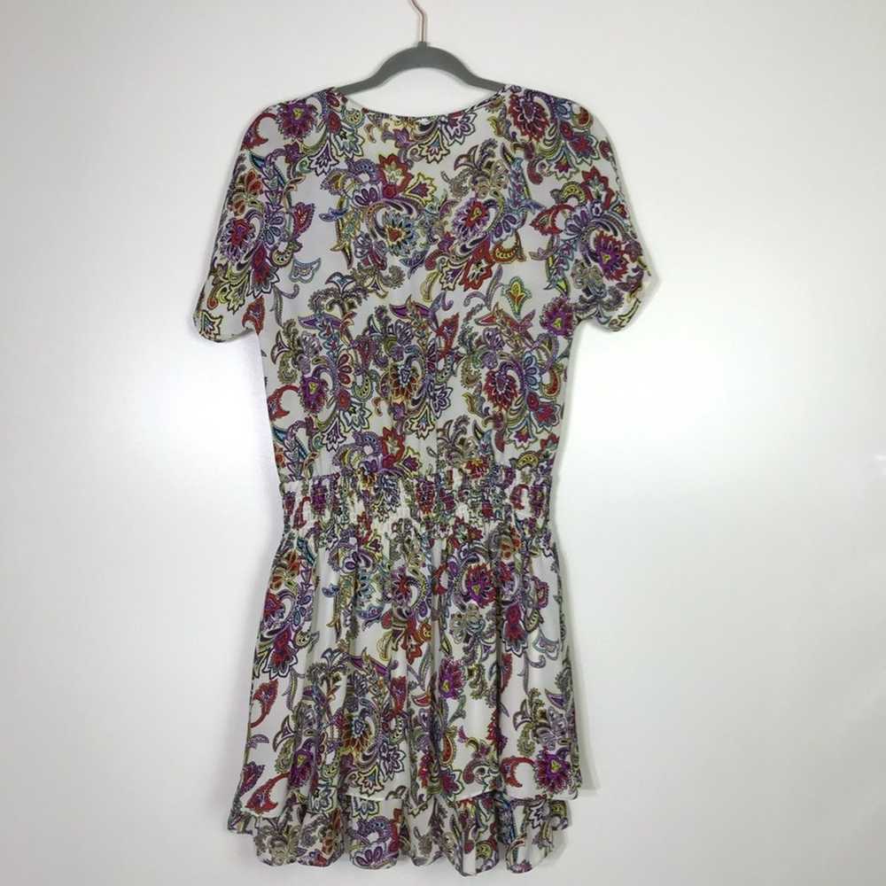 Banana Republic Paisley Tiered Dress S - image 7