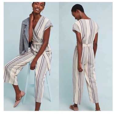 Anthropologie Dolan Millie Striped Linen Blend Jum