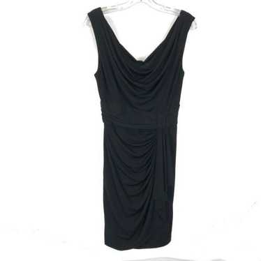 Size 8 WHBM Draped Sleeveless LBD Dress