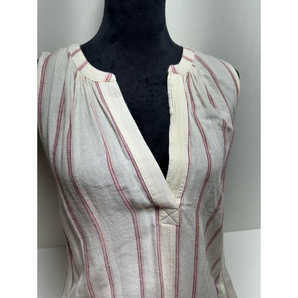 Splendid Women’s Linen Blend Striped Dress XL Lag… - image 2