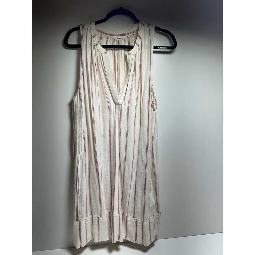 Splendid Women’s Linen Blend Striped Dress XL Lag… - image 8