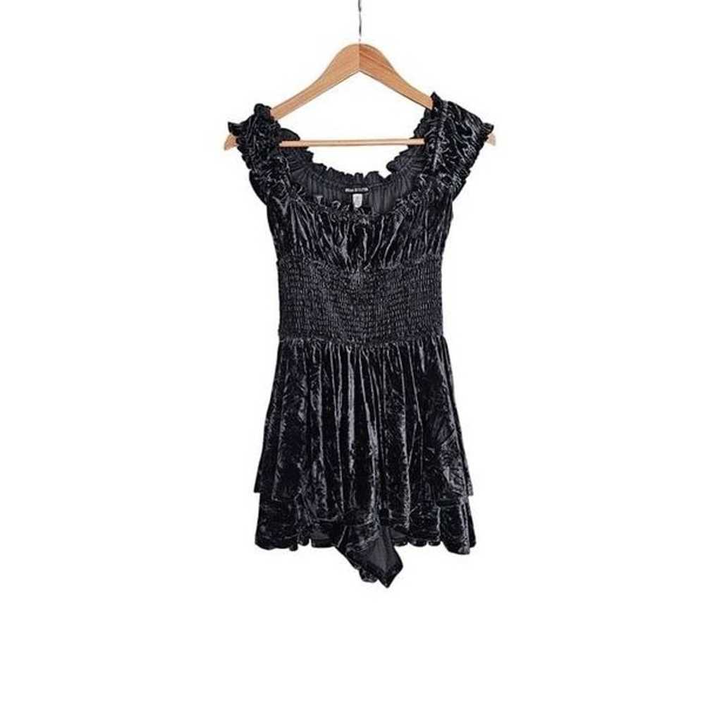 Women's - Urban Outfitters Rosie Black Velvet Rom… - image 2