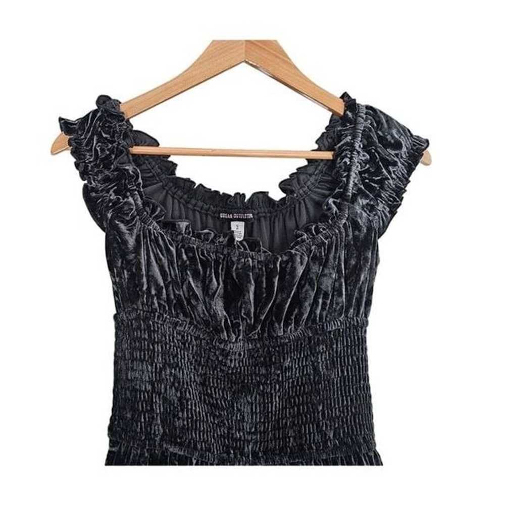 Women's - Urban Outfitters Rosie Black Velvet Rom… - image 3