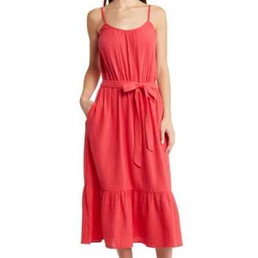 Evereve Red Midi Dress